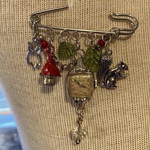 Woodland whimsgoth charm brooch